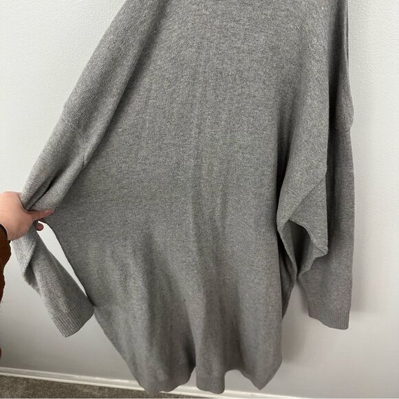 Torrid Grey High Neck Cold Shoulder Knit Sweater Dress NWT Size 1X Flawed - Picture 7 of 16